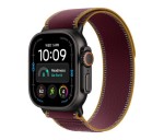 Apple Smartwatch Watch Ultra 4 GPS + Cellular, koperta 49mm z tytanu w kolorze czarnym, opaska Trail w kolorze burgunda - rozmiar M/L