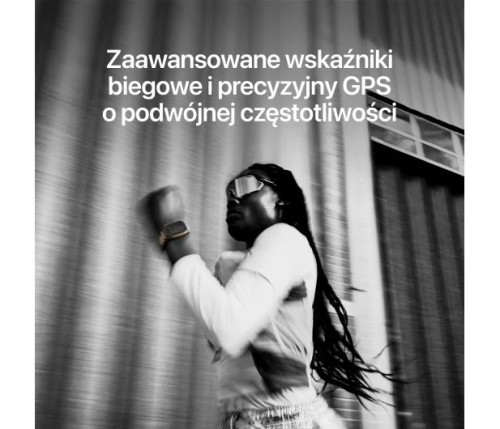 Apple Smartwatch Watch Ultra 4 GPS + Cellular, koperta 49mm z tytanu w kolorze czarnym, opaska Trail w kolorze burgunda - rozmiar M/L