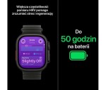 Apple Smartwatch Watch Ultra 4 GPS + Cellular, koperta 49mm z tytanu w kolorze czarnym, opaska Trail w kolorze burgunda - rozmiar M/L