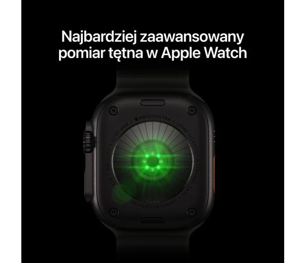 Apple Smartwatch Watch Ultra 4 GPS + Cellular, koperta 49mm z tytanu w kolorze czarnym, opaska Trail w kolorze burgunda - rozmiar M/L