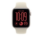 Apple Smartwatch Watch SE 3 GPS + Cellular, koperta 40mm z aluminium w kolorze księżycowej poświaty, pasek sportowy w kolorze piaskowym - rozmiar M/L