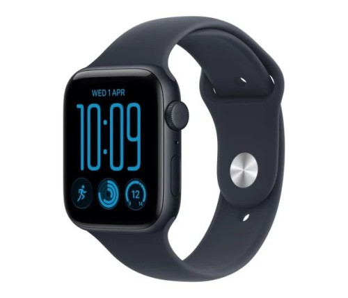 Apple Smartwatch Watch SE 3 GPS + Cellular, koperta 40mm z aluminium w kolorze północy, pasek sportowy w kolorze granatowym - rozmiar S/M