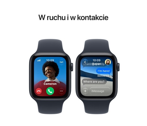 Apple Smartwatch Watch SE 3 GPS + Cellular, koperta 40mm z aluminium w kolorze północy, pasek sportowy w kolorze granatowym - rozmiar S/M