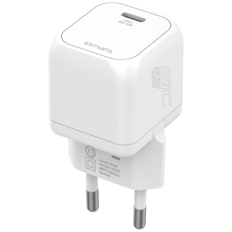 4smarts Ładowarka sieciowa 45W PD SiC biała