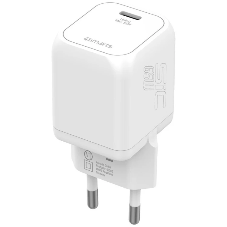 4smarts Ładowarka sieciowa 65W PD SiC biała