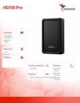 Adata Dysk twardy Durable HD700 Pro 1TB USB3.2 czarny