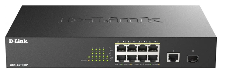 D-Link Przełącznik  DGS-1010MP/E