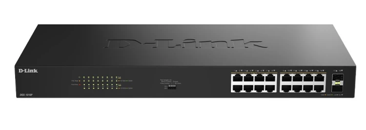 D-Link Przełącznik DGS-1018P/E