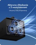 IcyBox Obudowa IB-3710-C31 10xHDD 2,5"/3,5" SATA, Single Mode, HOST USB 3.2 Gen2, Zasilacz 200W