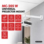 Maclean Uchwyt naścienny do projektora MC-205 W