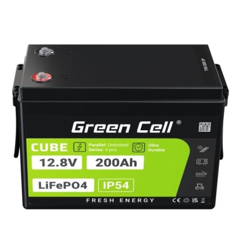 Green Cell Akumulator LiFePO4 200Ah 12V/12.8V 2560Wh