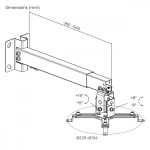 Maclean Uchwyt do projektora uniwersalny MC-206 W