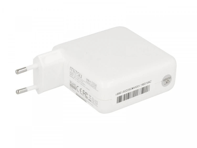 Mitsu Zasilacz ładowarka do laptopa 100W USB-C 5V-9V-12V-15V/3A, 20V/5A PD