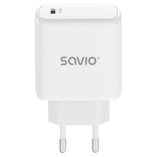 Savio Ładowarka sieciowa 20W Power Delivery 3.0, Biała LA-14