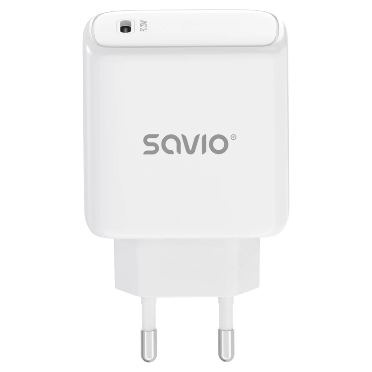 Savio Ładowarka sieciowa 20W Power Delivery 3.0, Biała LA-14