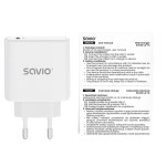 Savio Ładowarka sieciowa 20W Power Delivery 3.0, Biała LA-14