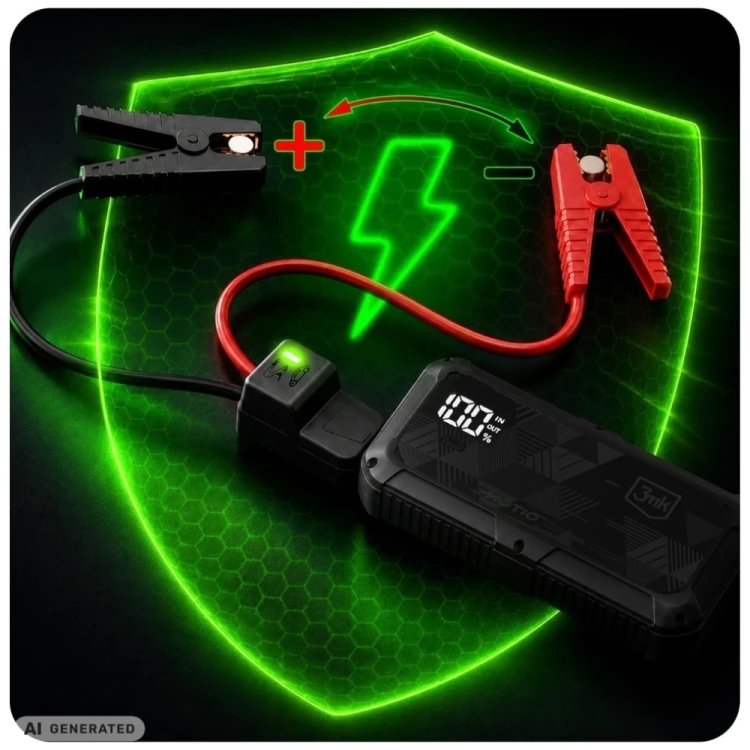 3MK Jump Starter 1500A LED 10000mAh HyperBoost Flow Booster Powerbank