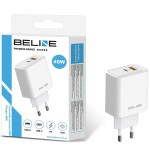 Beline Ładowarka sieciowa 45W USB-A/USB-C GaN PD biała