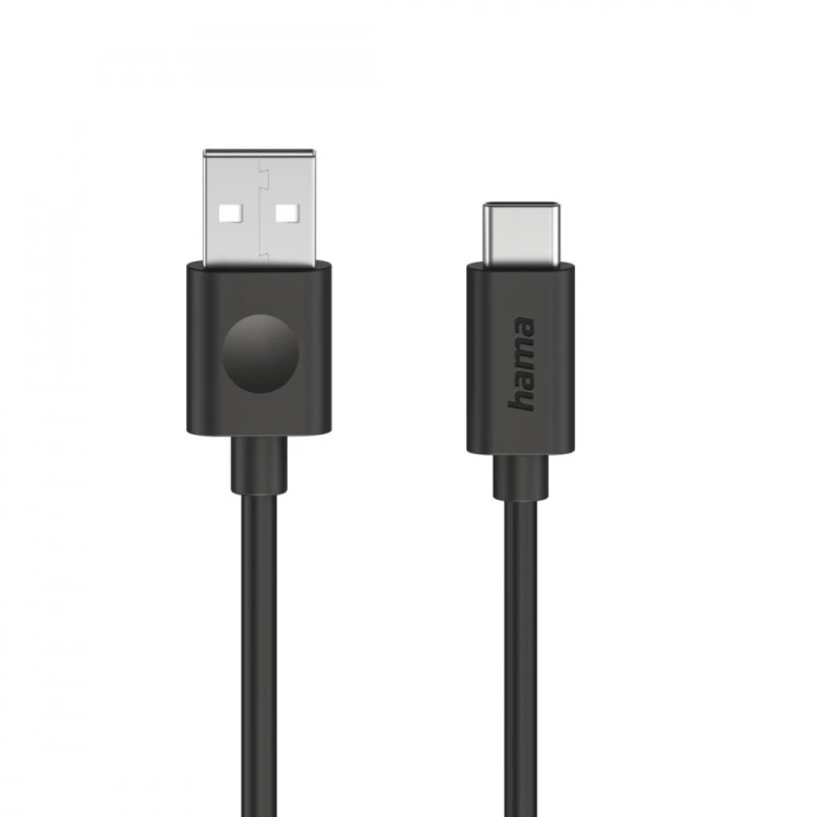 Hama Kabel usb-a usb-c entry level 60W 1,2m czarny