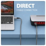 AXAGON ADE-AM20 USB-A Gigabit Ethernet adapter z zintegrowanym kablem sieciowym CAT6 RJ-45 2 m
