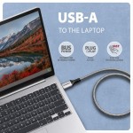 AXAGON ADE-AM50 USB-A Gigabit Ethernet adapter z zintegrowanym kablem sieciowym CAT6 RJ-45 5 m