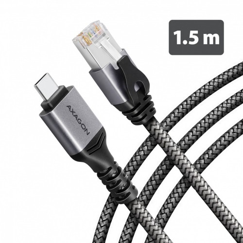 AXAGON ADE-CM15 USB-C Gigabit Ethernet adapter z zintegrowanym kablem sieciowym CAT6 RJ-45 1.5 m