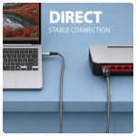 AXAGON ADE-CM50 USB-C Gigabit Ethernet adapter z zintegrowanym kablem sieciowym CAT6 RJ-45 5 m