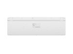 Natec Klawiatura Tang US bezprzewodowa BT + 2.4GHz cicha Slim biała