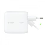 Belkin Ładowarka 100W GaN składana wtyczka 1xUSB-C