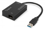Digitus Karta sieciowa USB 3.0 typ A na Gigabit SFP, adapter światłowodowy 1000 Mb/s, moduł SFP sprzedawany osobno
