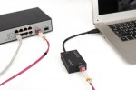 Digitus Karta sieciowa USB 3.0 typ A na Gigabit SFP, adapter światłowodowy 1000 Mb/s, moduł SFP sprzedawany osobno