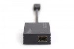 Digitus Karta sieciowa USB 3.0 typ A na Gigabit SFP, adapter światłowodowy 1000 Mb/s, moduł SFP sprzedawany osobno