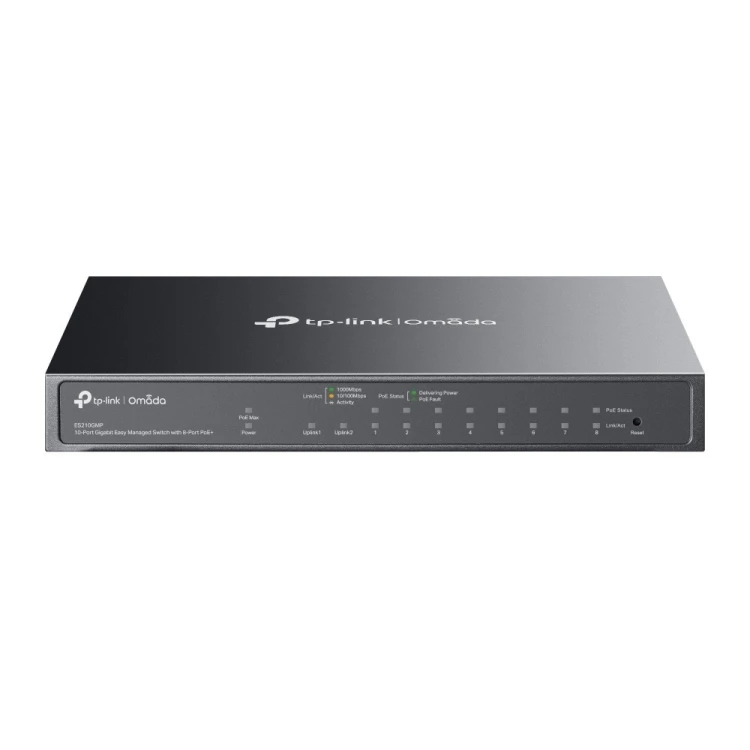TP-LINK Przełącznik MS110GMP 10-Port Gigabi Desktop Sw 8-Port PoE+