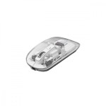 MARVO Mysz biurowa PRISM 20W bezprzewodowa transparentna