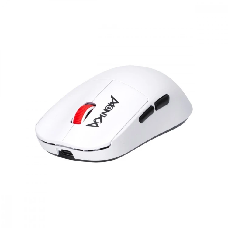 MONKA Mysz gamingowa PRIME bezprzewodowa biała DPI 26000