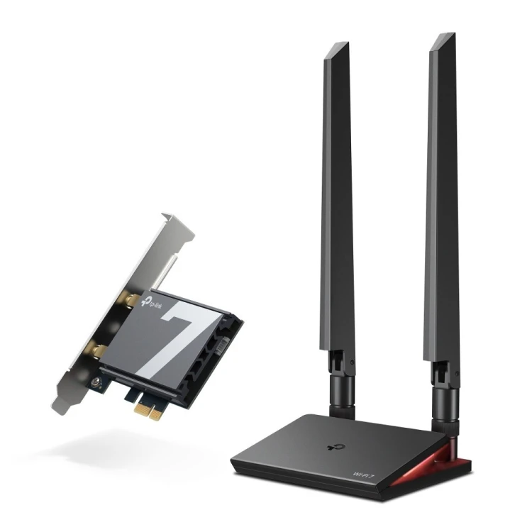 TP-LINK Karta sieciowa Archer TBE550E BE9300 Tri-Band Wi-Fi 7 Bluetooth PCI Express Adapter