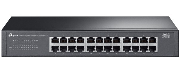 TP-LINK Przełącznik LiteWave 24-Port Gigabit Switch  	LS1024G 24× Gigabit RJ45 Ports