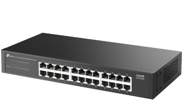 TP-LINK Przełącznik LiteWave 24-Port Gigabit Switch  	LS1024G 24× Gigabit RJ45 Ports