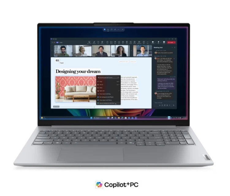 Lenovo Laptop ThinkBook 16 G9 21UR009FPB W11Pro Ultra 7 355/2x16GB/1TB/INT/16.0 WUXGA/Arctic Grey/3YRS OS + CO2 Offset