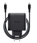 Trust Ładowarka czarna MAXO GaN 65W 3xUSB-C 1xUSB-A