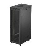 Lanberg Szafa instalacyjna rack stojąca 19 cali 47U 800x1200 czarna drzwi    perforowane LCD (flat pack) V2