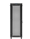 Lanberg Szafa instalacyjna rack stojąca 19 cali 47U 800x1200 czarna drzwi    perforowane LCD (flat pack) V2