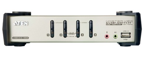 ATEN Przełącznik 4-portowy PS/2-USB VGA/Aud KVMP  W/OSD