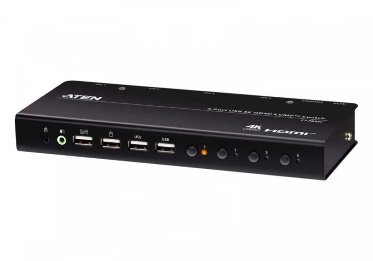 ATEN Przełącznik !4-Port USB 4K HDMI KVMP Switch