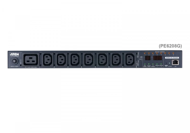ATEN Listwa eco PDU 16A 1U 8-wyjściowe przełączalne z pomiarem