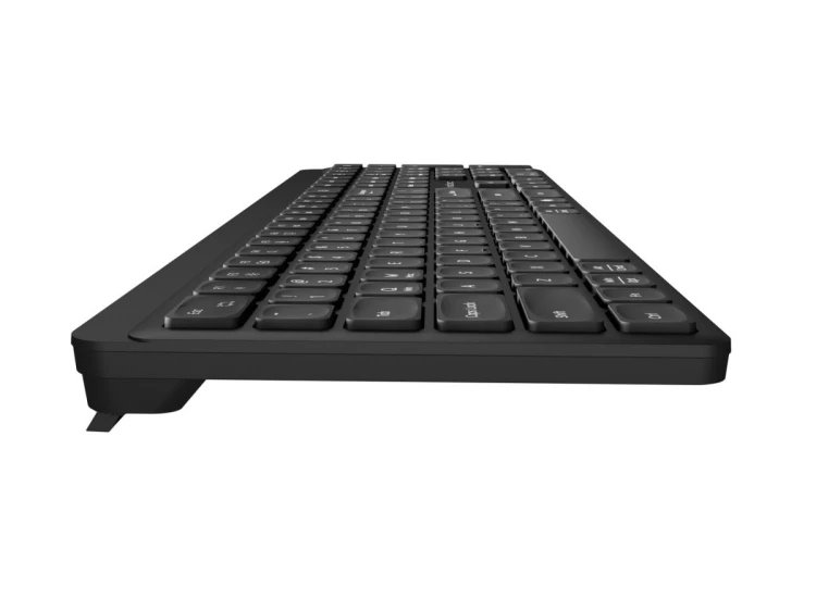 Natec Klawiatura Tang US bezprzewodowa BT + 2.4GHz cicha Slim czarna