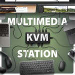 AXAGON HMC-DL-KVM Stacja dokująca USB-C 12w1 + KVM 2 PC, DisplayLink, 10Gbps, 3x USB-A, 2x USB-C, 2x HDMI 4K/60Hz, DP, LAN 1Gbps, SD/microSD, audio, P