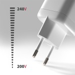 AXAGON ACU-PQ100W Ładowarka sieciowa GaN 100W, 2x port (USB-C + USB-A), PD3.0/PPS/QC4+, mini, biała