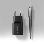 AXAGON ACU-PQ33 Ładowarka sieciowa GaN 33W, 2x port (USB-C + USB-A), PD3.0/PPS/QC4+, czarna