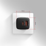AXAGON ACU-PQ33 Ładowarka sieciowa GaN 33W, 2x port (USB-C + USB-A), PD3.0/PPS/QC4+, czarna